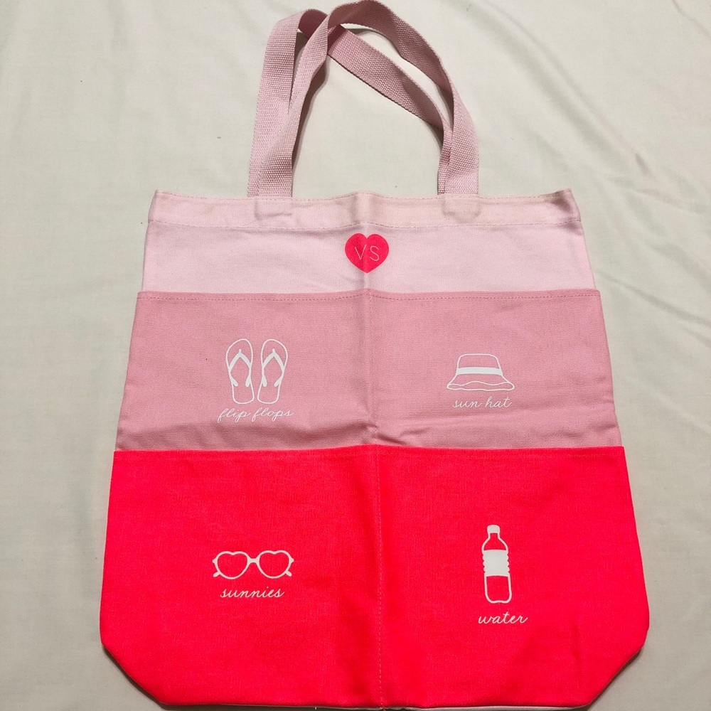 Victoria’s Secret Canvas Beach Tote w/Deep Pockets - Picture 2 of 8